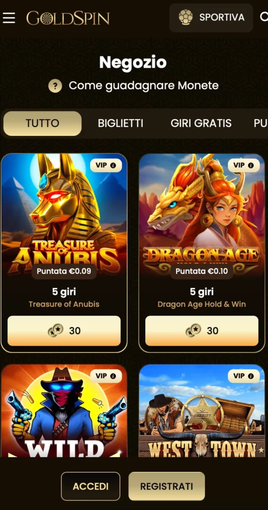 Requisiti minimi gold
