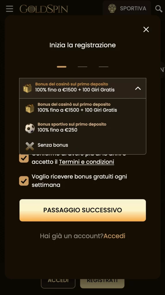 Bonus esclusivi app