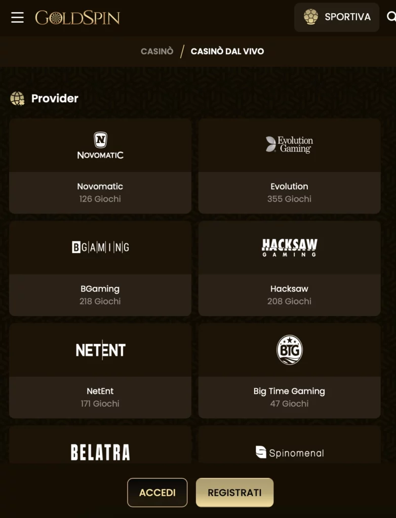 Provider elite selection